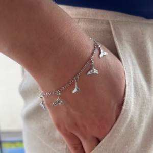 Pulseira Sea de Aço Inox com Rabo de Baleia